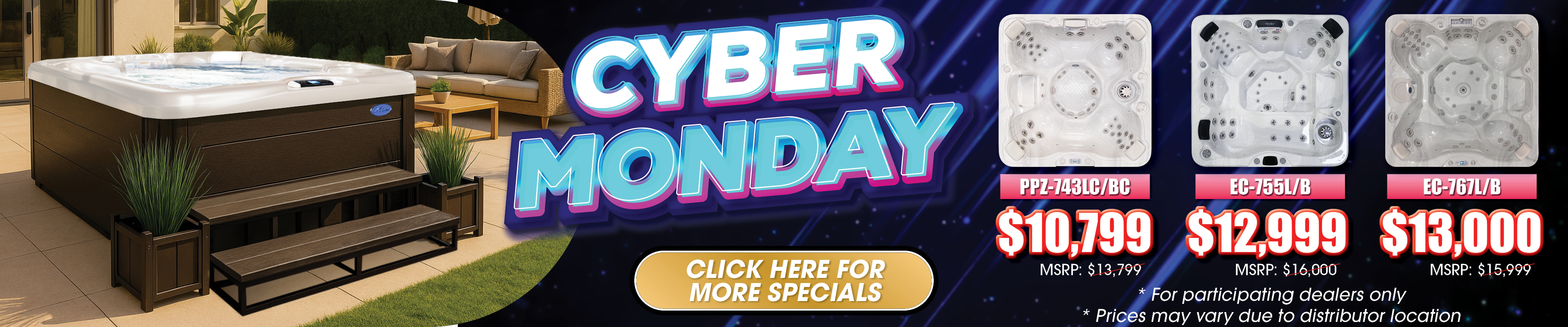 Calspas hot tub being used in a family setting - Port St Lucie