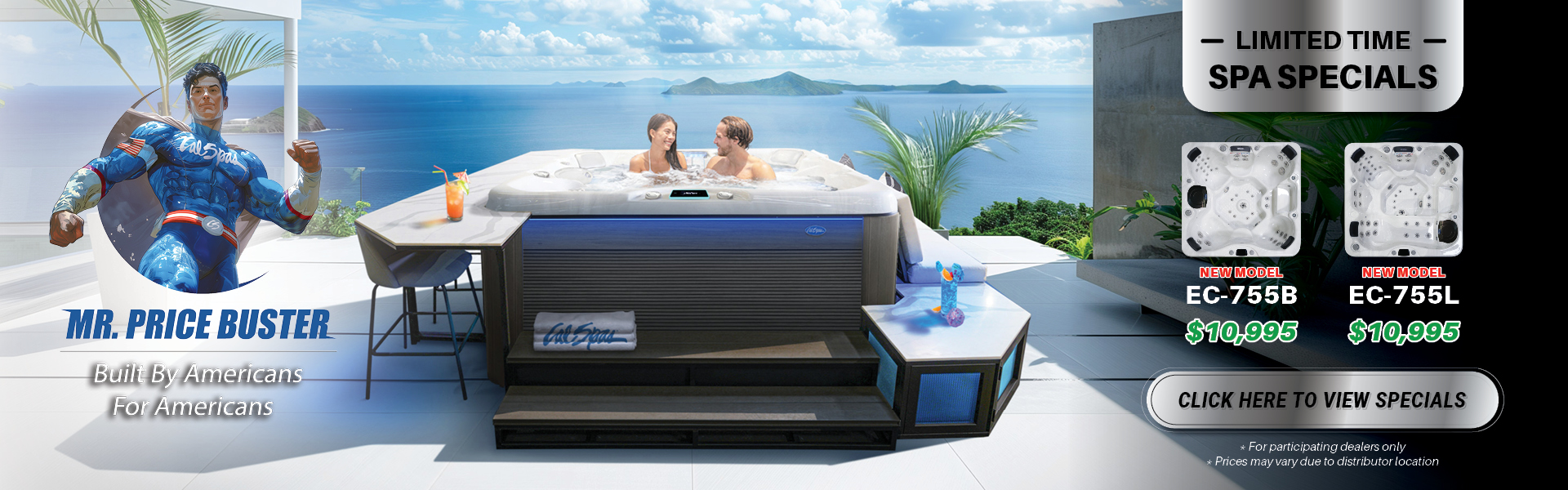 Calspas hot tub being used in a family setting - Port St Lucie
